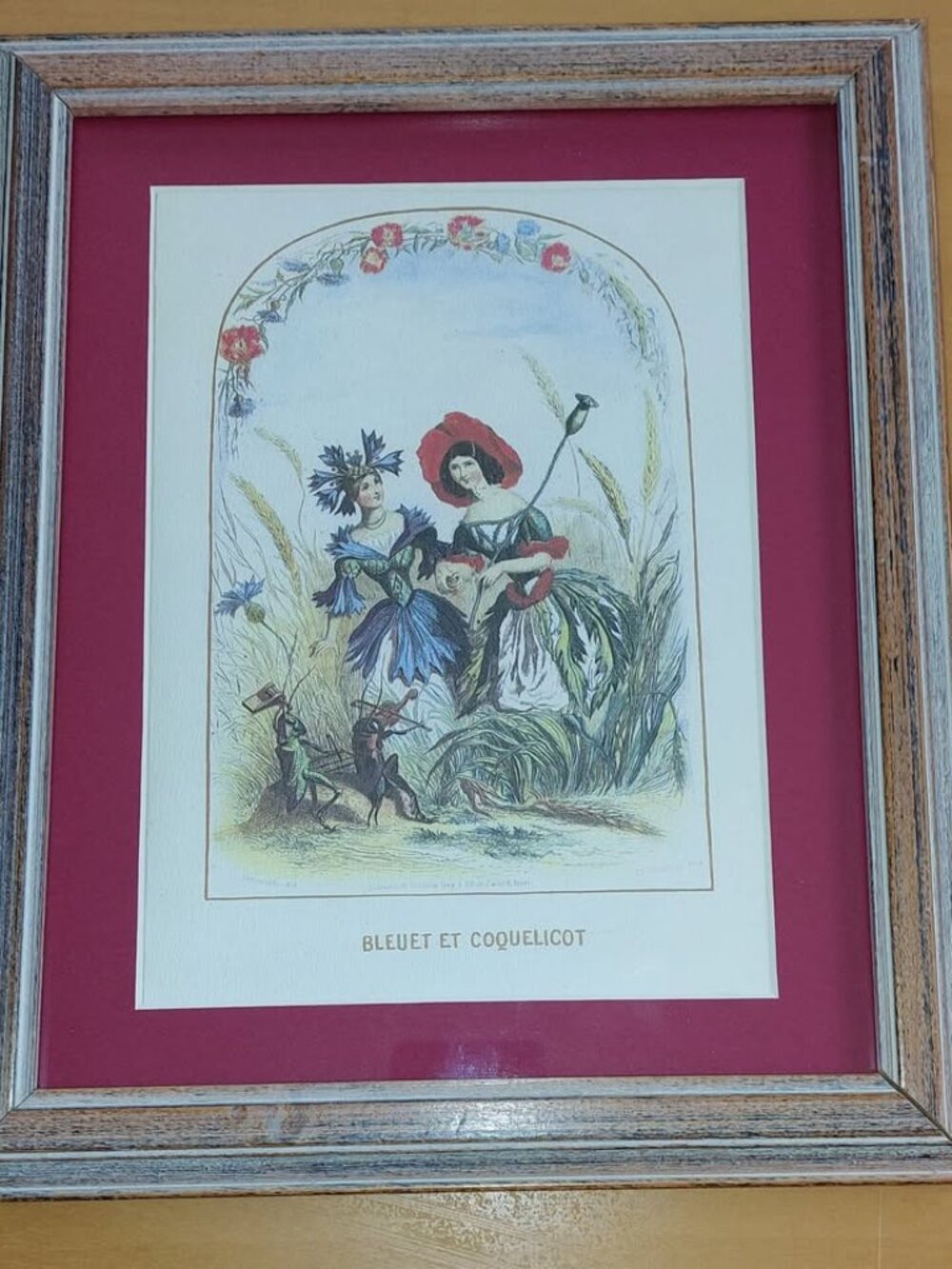 Unique rare French Print - Framed